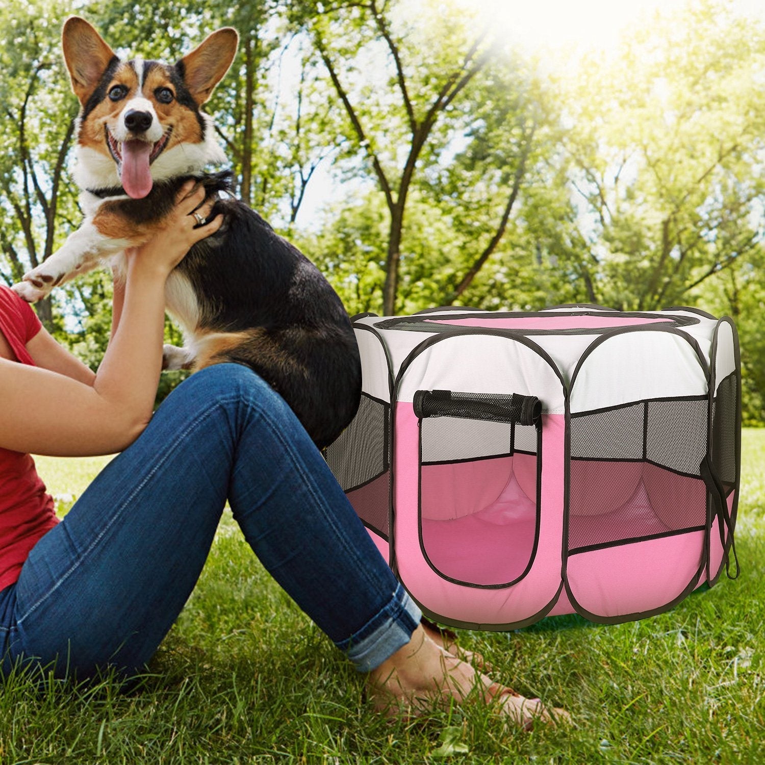 Portable Foldable Pet Playpen